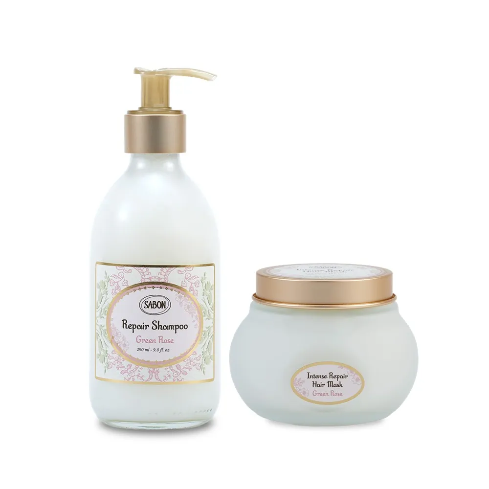 【SABON】官方直營 髮肌潔淨修護組(淨潤洗髮乳290ml+三效修護煥髮膜200ml)
