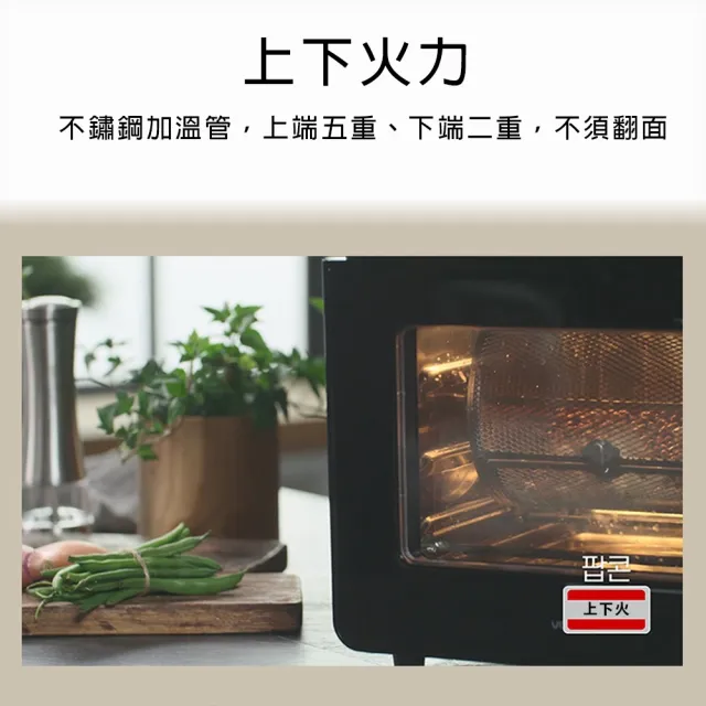【VOTO】韓國第一品牌 氣炸烤箱14公升典雅白5件組(CAJ14T-W)