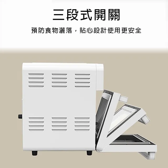 【VOTO】韓國第一品牌 氣炸烤箱14公升典雅白5件組(CAJ14T-W)