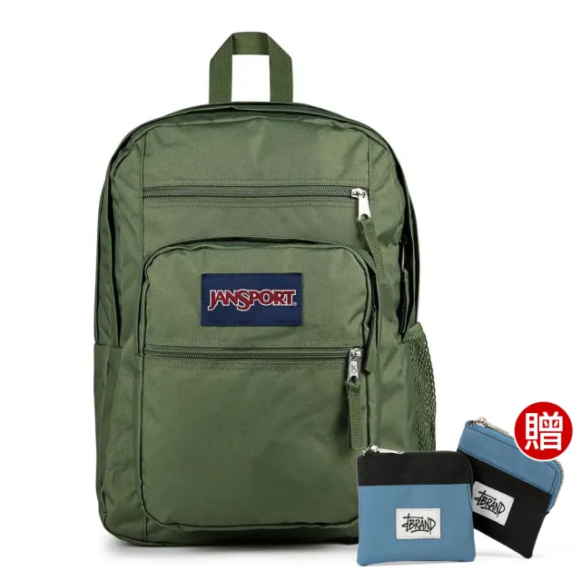 【JANSPORT】BIG STUDENT 校園系列後背包(軍綠色)