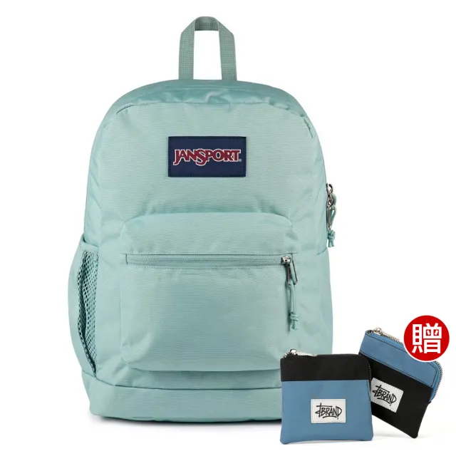 【JANSPORT】雙11 CROSS TOWN PLUS 校園系列後背包(淡雅綠)