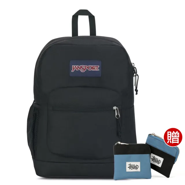 【JANSPORT】雙11 CROSS TOWN PLUS 校園系列後背包(經典黑)
