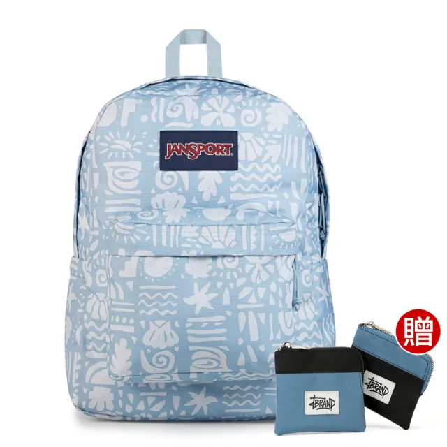 【JANSPORT】SUPERBREAK PLUS 校園系列後背包(海洋藍)