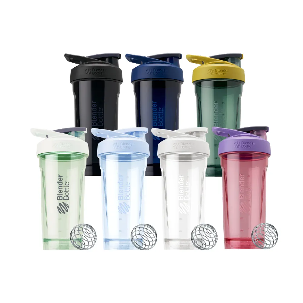 【Blender Bottle】〈Strada Tritan〉按壓式防漏搖搖杯828ml SGS認證(BlenderBottle/運動水壺/搖搖杯)