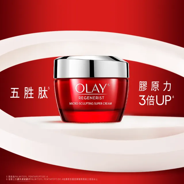 【OLAY 歐蕾】膠原大紅瓶★超值3入組高效緊緻乳霜50g★No.1抗老品牌(送14gx12)