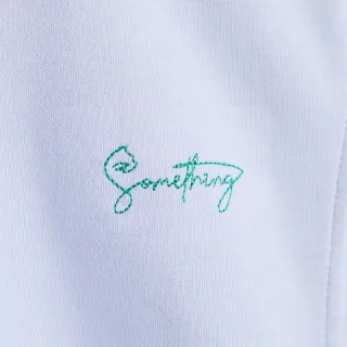 【SOMETHING】女裝 慵懶的貓短袖T恤(淺紫色)