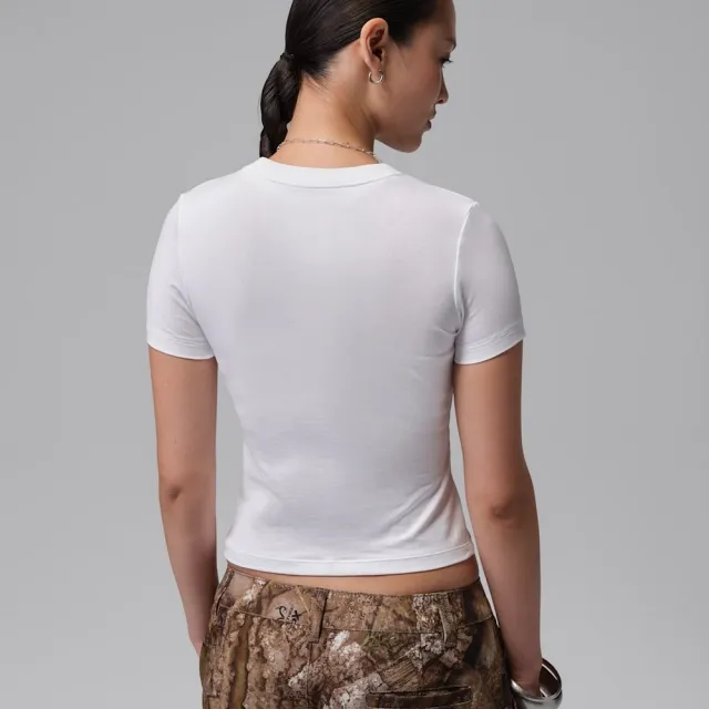 【NIKE 耐吉】短袖上衣 女 AS W J SS TMID GFX TEE RLT 喬丹 運動 休閒 白色 (IU7256100)