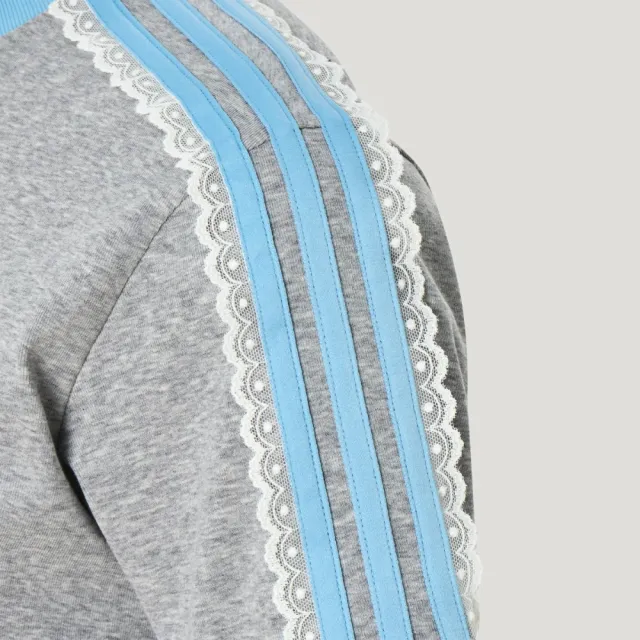 【adidas 愛迪達】短袖上衣 女 三葉草 亞規 CALI TEE W 灰藍 LF2333