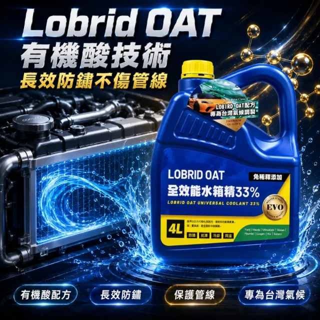 【GOODYEAR 固特異】全效能水箱精33% 4L 冰勁綠 冷卻液｜防凍液｜免稀釋水箱精｜4L水箱精｜固特異水箱精
