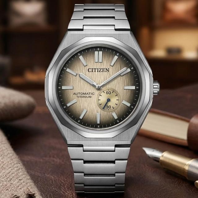 【CITIZEN 星辰】Mechanical系列 Zenshin 60 超級鈦 復古機械腕錶 七夕 情人節 送禮 (NK5020-58P)