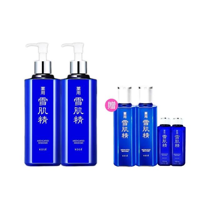 【KOSE 高絲】雪肌精豪華套組(500mLx2贈360mLx2+100mLx2)
