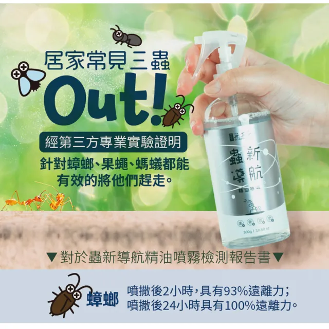 【古寶無患子】3瓶入 蟲新導航防蟲精油噴霧(300mlX3)
