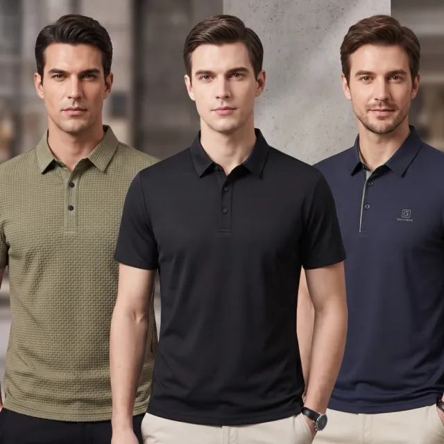 【巴黎精品】買一送一 現貨限搶 男POLO衫高爾夫球衫夏季冰絲涼感速乾短袖上衣(父親節送禮精選禮物b7a2)