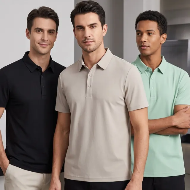 【巴黎精品】買一送一 現貨限搶 男POLO衫高爾夫球衫夏季冰絲涼感速乾短袖上衣(父親節送禮精選禮物b7a2)