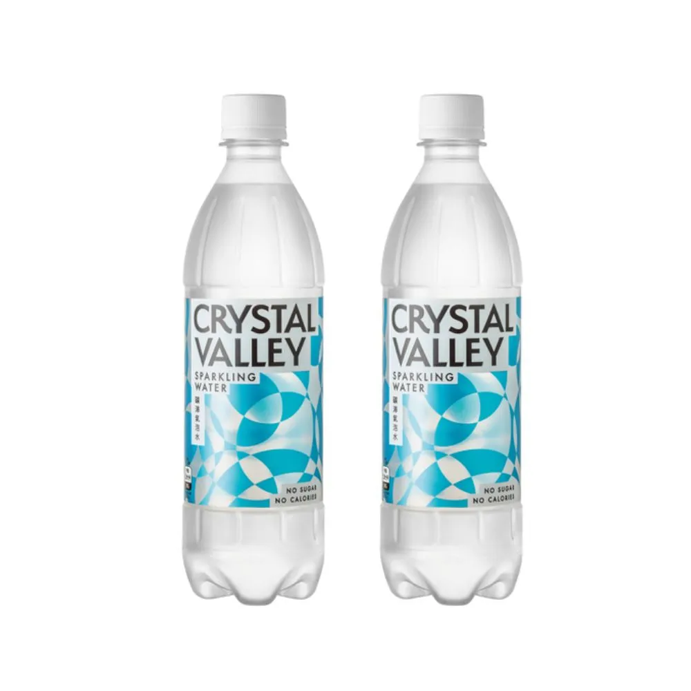 【金車/伯朗】CrystalValley礦沛氣泡水585mlx2箱(共48入)