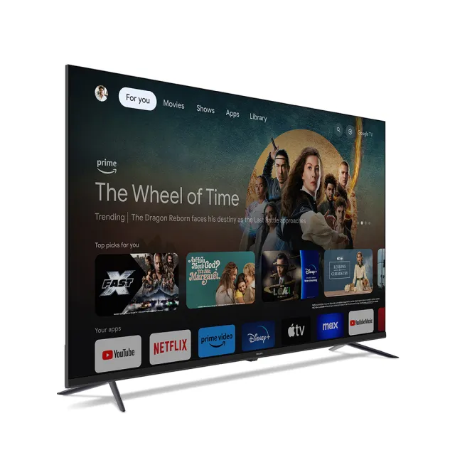 【Philips 飛利浦】70型 4K QLED Google TV 智慧聯網顯示器+2聲道藍牙聲霸組合(70PQT8159+TAB4288)