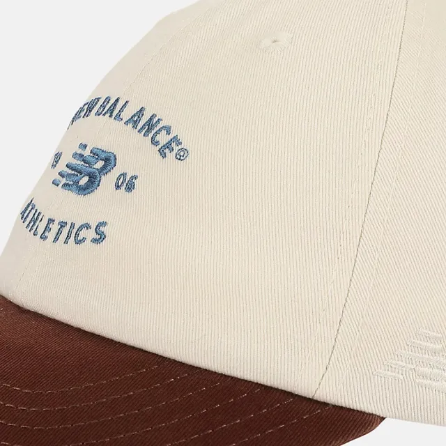 【NEW BALANCE】47 Hat 休閒帽 老帽 鴨舌帽 棒球帽 男女 米色 咖啡 刺繡 AC8826LSST