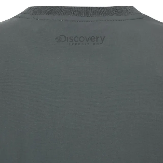 【Discovery Expedition】Freshvent 女版梭織口袋Logo短袖T恤(DWRS82053-DGS)