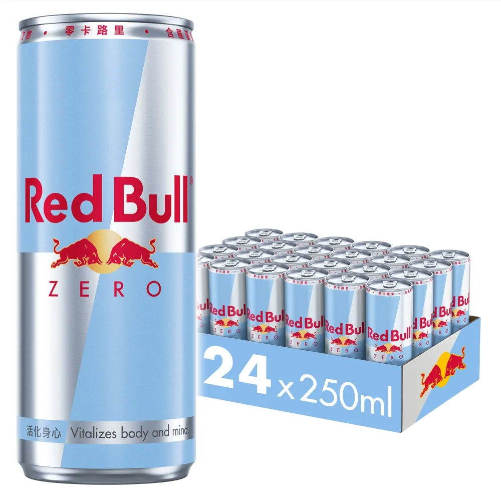 【Red Bull】RedBull 紅牛零卡能量飲料250ml 24罐/箱