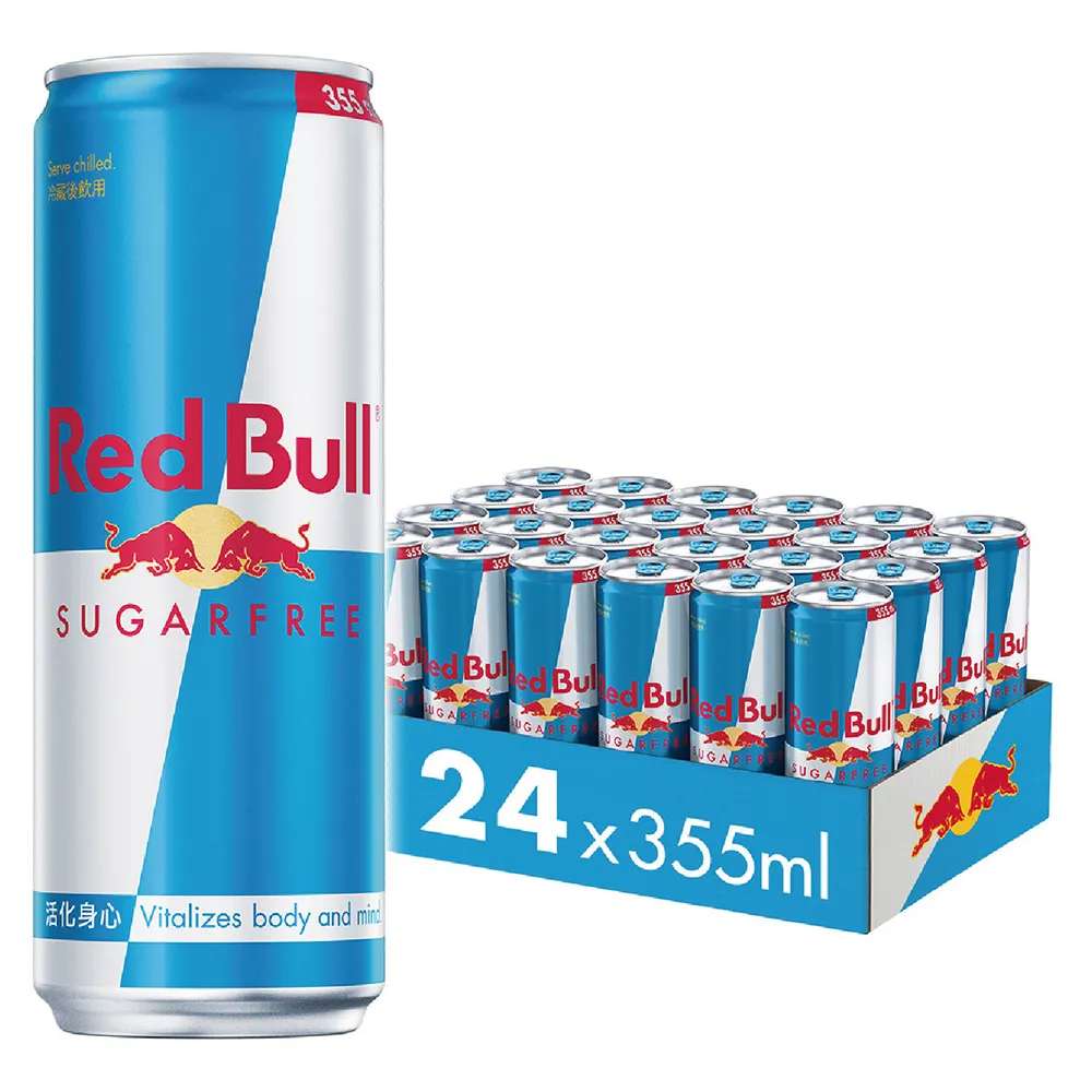【Red Bull】RedBull紅牛無糖能量飲料355mlx24罐/箱_週期購