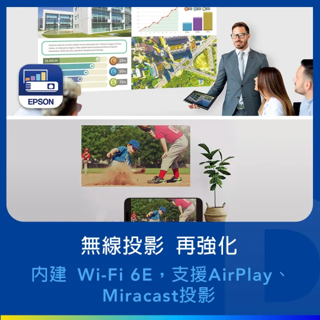 【EPSON】3400流明FHD高亮彩住商兩用投影機(EH-TW850)