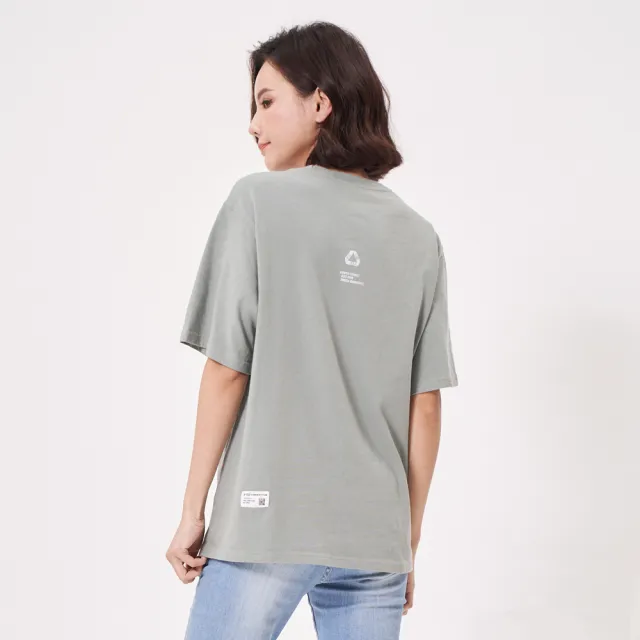 【5th STREET】短袖 短t 上衣 t恤 TEE 有機棉 中性 綠色(570917)