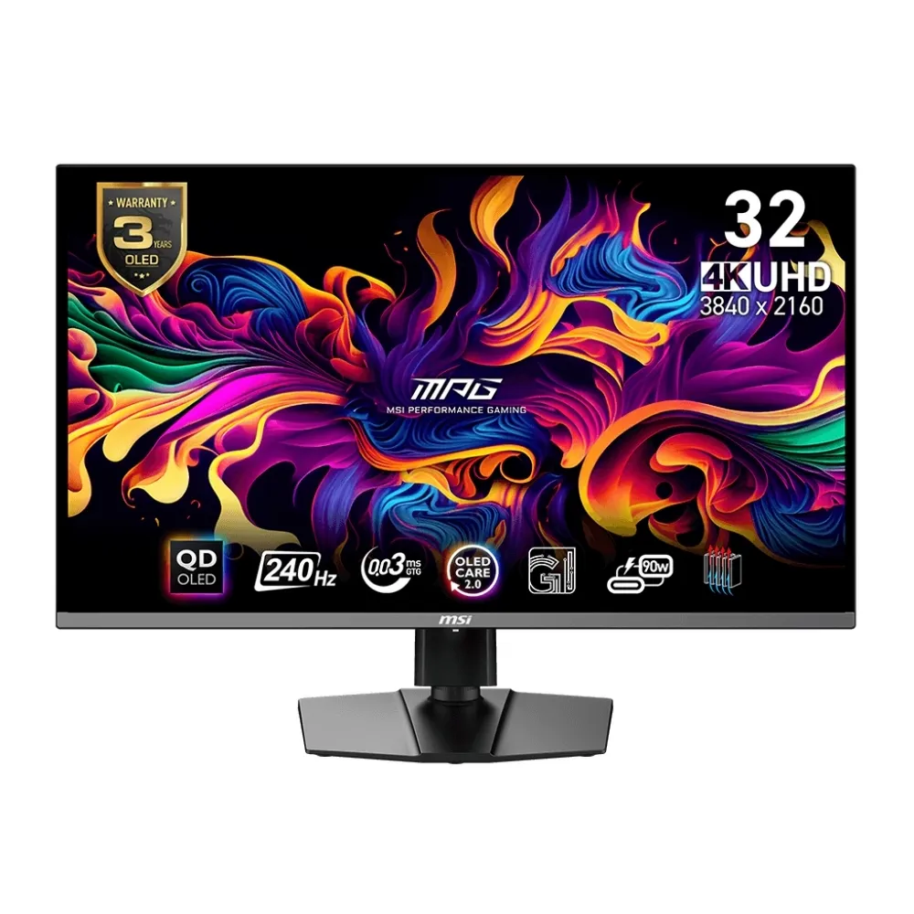 【MSI 微星】MPG 321URX QD-OLED 32型 UHD 240Hz 4K 電競螢幕(0.03ms/ClearMR 13000)