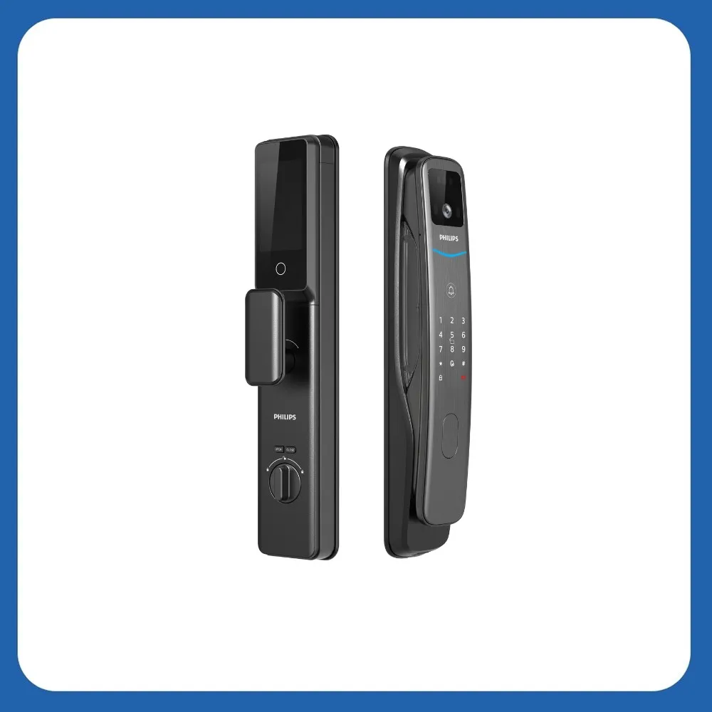 【Philips 飛利浦】702FVP 人臉辨識/貓眼/聯網 智能門鎖 電子鎖(人臉│指紋│卡片│密碼│WiFi/含安裝)