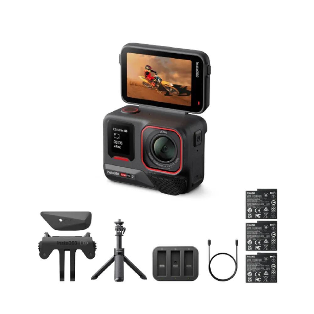 【Insta360】Ace Pro 2運動相機雙電街拍套裝(公司貨)