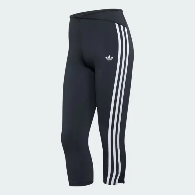 【adidas 愛迪達】Capri Pants 女 長褲 運動長褲 七分緊身褲 復古 黑(KX0638)