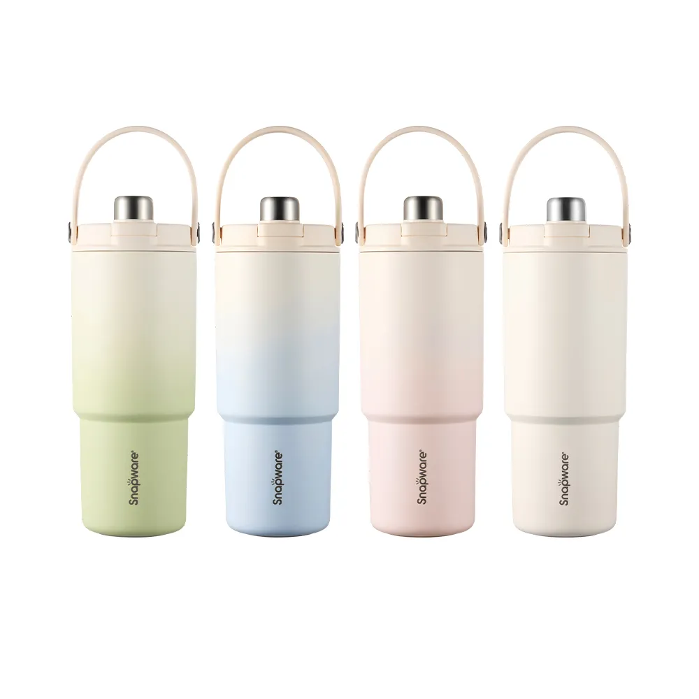 【CorelleBrands 康寧餐具】SNAPWARE 鋅light輕瓷保溫保冰奶蓋杯950ml-四色任選