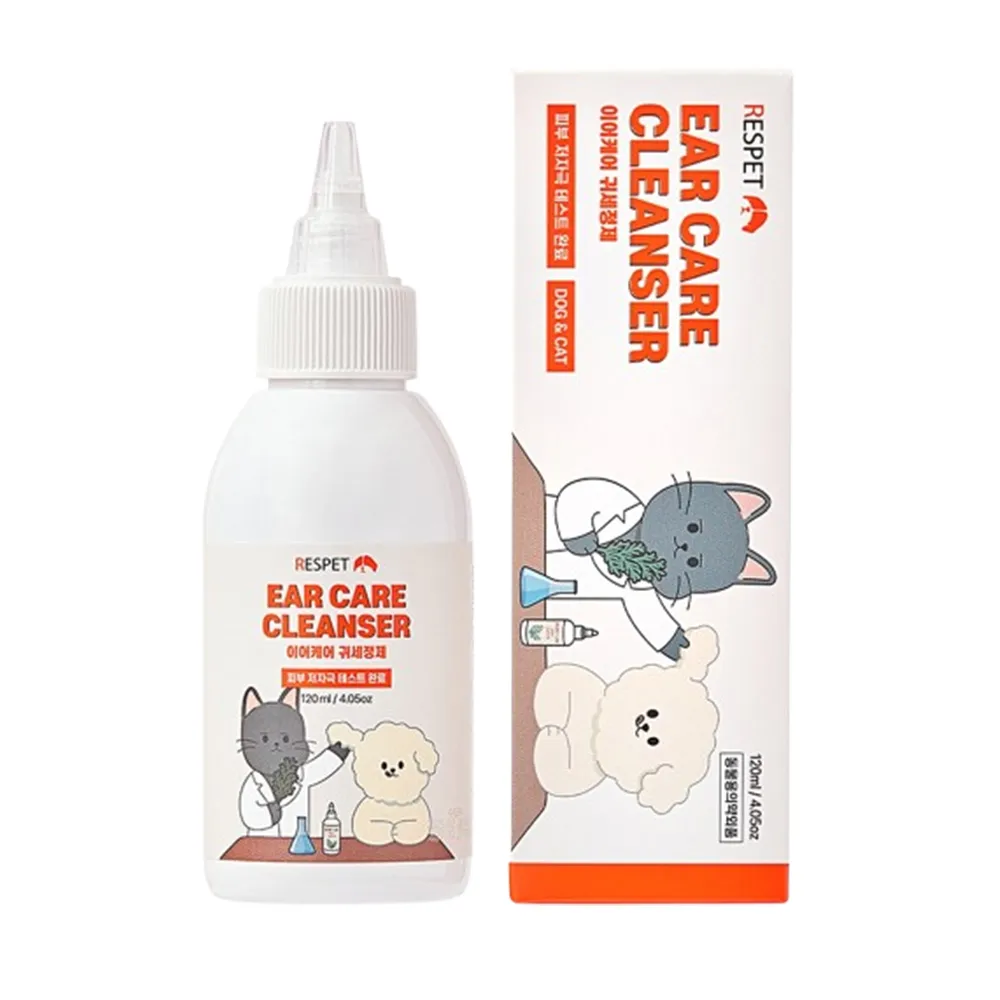 【RESPET】寵物護耳潔耳液(120ml 洗耳液 貓狗通用)