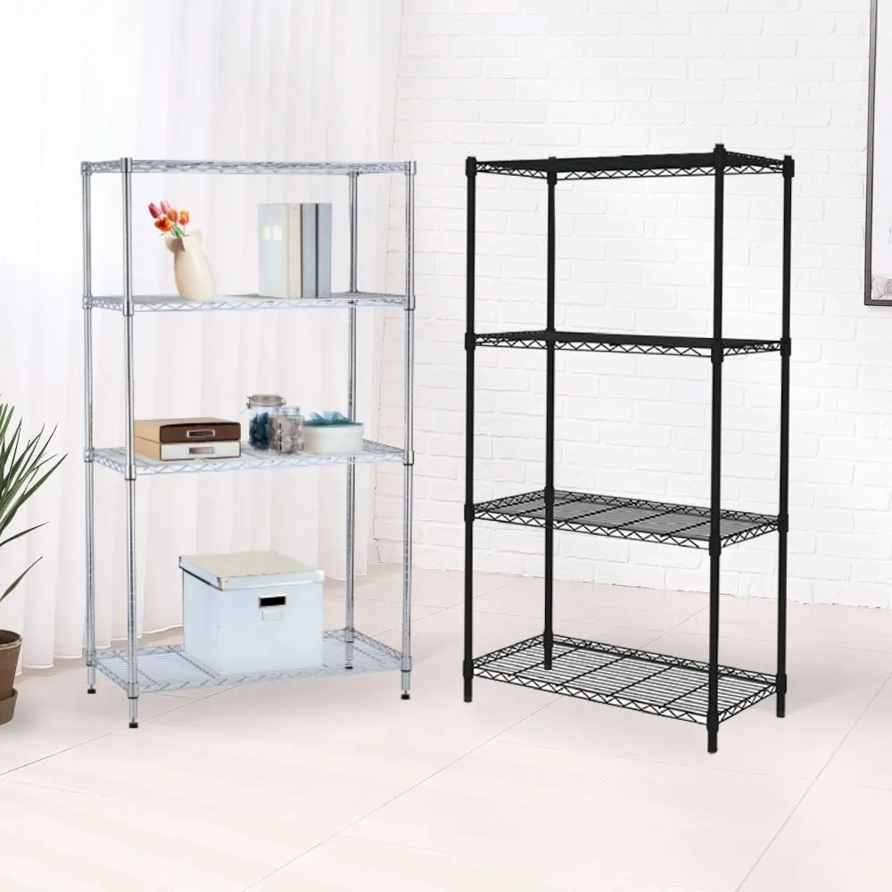 【KIWISH】鐵架MIT輕型四層架90x35x150cm-雙色(鐵架/收納架/層架/置物架/置物層架/廚房架/鐵力士架)
