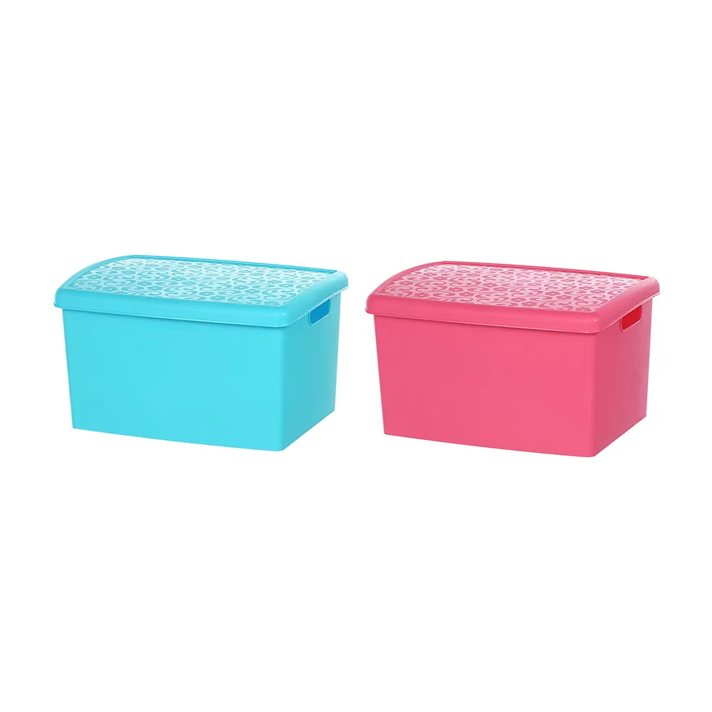 【KEYWAY 聯府】維納整理箱16.5L附蓋-6入 藍/紅(收納箱 置物箱 MIT台灣製造)