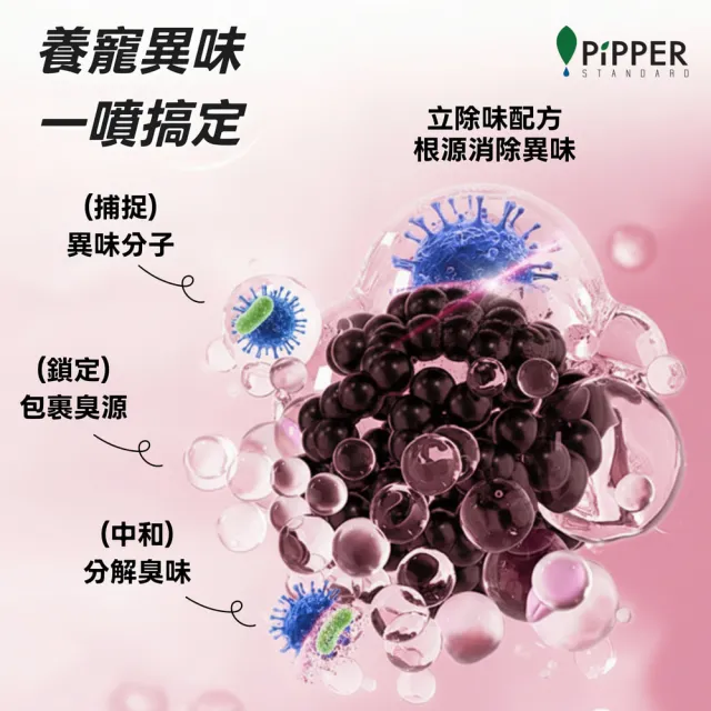【PiPPER STANDARD 沛柏】鳳梨酵素多效能清潔劑寵物專用 400mlx3 (寵物專用10秒除臭系列/寵物多功能清潔劑)
