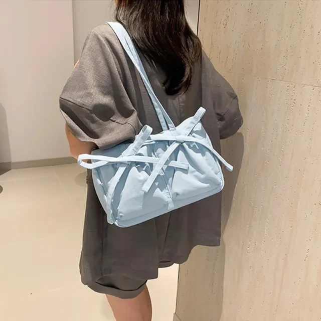 【KT DADA】雙11 大容量肩背包 可愛包包 超能裝包包 女尼龍托特包 蝴蝶結包包 肩背包 輕量單肩（其他規格）