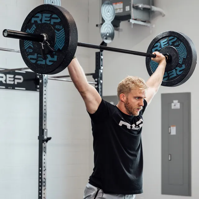【REP】Black Canyon系列 中高階 奧林匹克 多功能健力槓/槓鈴桿 - 20kg 黑鉻（消光黑）/可承重680KG