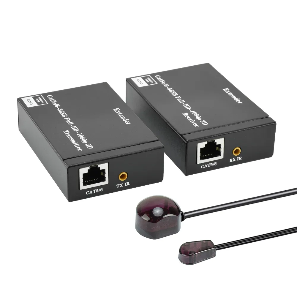 【TOWNWARD 大城科技】HDMI網路延長器 60M 附IR(HDMI轉RJ45 延伸器 CAT6 網路線 HDMI線 型號: HTR-6022)