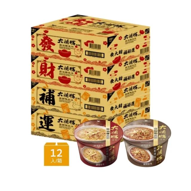 【大補帖】風味碗細麵x12入/箱(當歸鴨/麻油雞  )