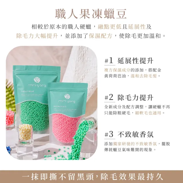 【MINI YANG】私密肌熱蠟除毛超值組+頂級保養4件組(居家除毛 簡單、輕鬆、超方便)