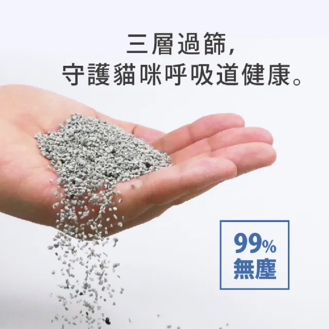 【防御工事】Hururu 99%純淨無塵活性碳礦砂 3.8kg 5入組(除臭強效貓砂)