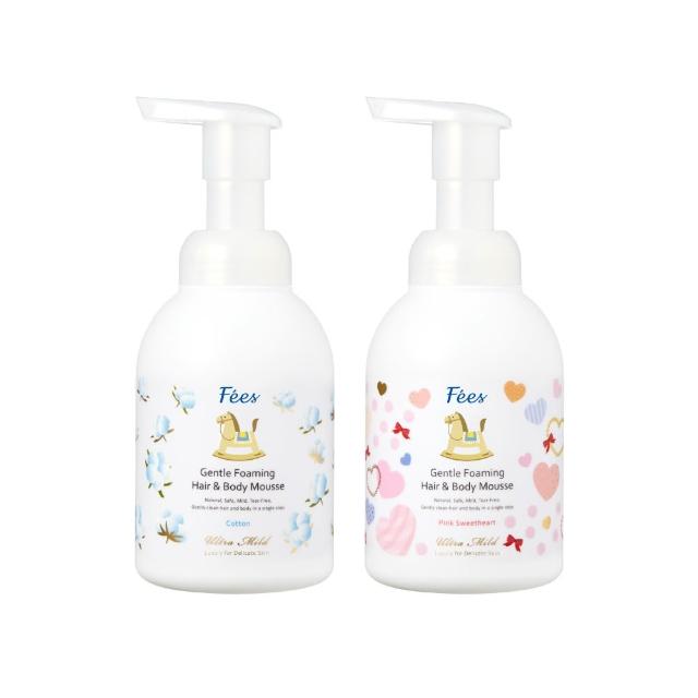 【Fees 法緻】嬰兒洗髮沐浴泡泡400ml 2入組