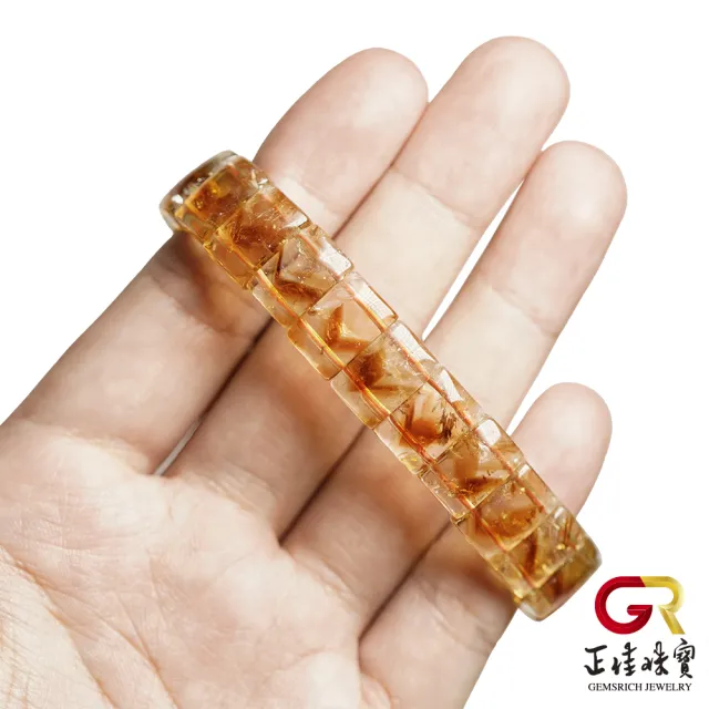 【正佳珠寶】黃水晶 頂級黃晶金字塔 35g 黃水晶手排
