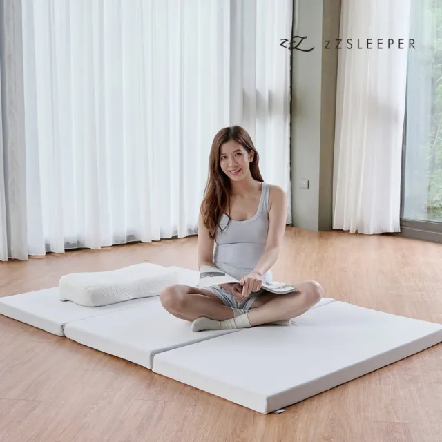 【zZSLEEPER】忘憂折折墊 三折床墊（單人加大）折疊床墊 露營床墊 宿舍床墊 物理治療師推薦