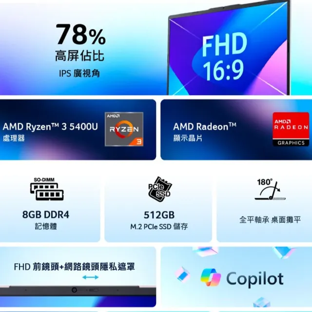 【Acer 宏碁】筆電包/羅技鼠★15.6吋R3輕薄文書筆電-冰川藍(Aspire Lite/AL15-46P-R90G/R3-5400U/8G/512G