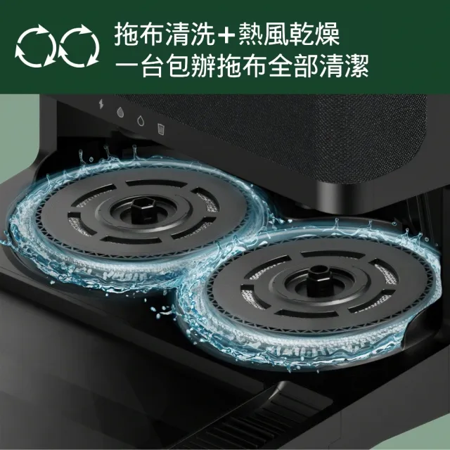 【iRobot】新機 Roomba Plus 505 Combo 熱旋掃拖機器人(沿邊拖/避障/集塵洗布熱風自潔/雙拖布/70倍吸力)