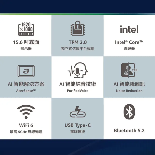 【Acer 宏碁】15.6吋i7效能商務1TB筆電-秘銀灰(Extensa/EX215-57-77XH/i7-13620H/16G/1TB/W11P)