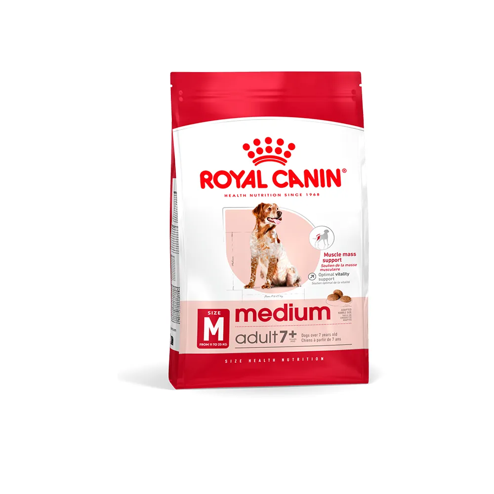 【ROYAL 法國皇家】中型熟齡犬7+專用飼料 M+7 4KG(狗乾糧 狗飼料)
