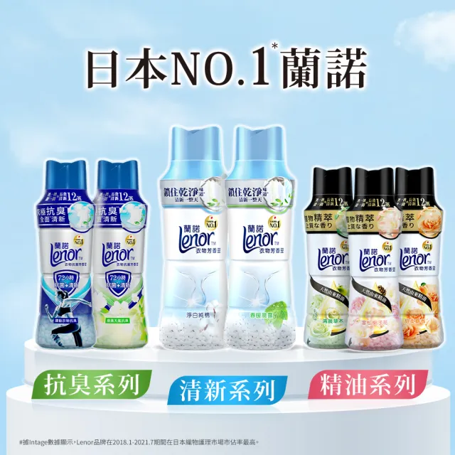 【Lenor 蘭諾】衣物芳香豆補包 880ml/900ml/940mlx4入(香香豆/芳香顆粒/抗菌豆/香氛精油豆)