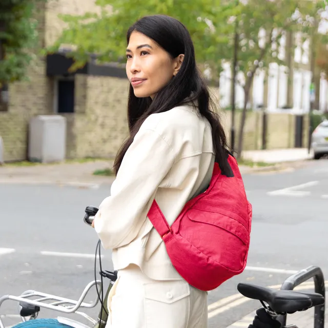 【HEALTHY BACK BAG】官方直營-基本款 TEXTURED NYLON SMALL 斜背包-9色可選(期間限定)